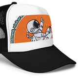 LXVI Visitor Foam trucker hat(Teal/Orange)