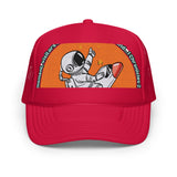 LXVI Visitor Foam trucker hat(Teal/Orange)