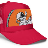 LXVI Visitor Foam trucker hat(Teal/Orange)