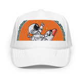 LXVI Visitor Foam trucker hat(Teal/Orange)