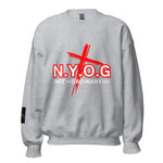 LXVI N.O.Y.G Red Unisex Sweatshirt