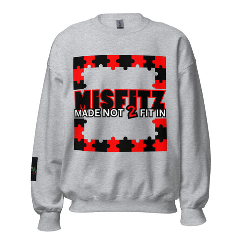 LXVI Misfitz Unisex Sweatshirt RED