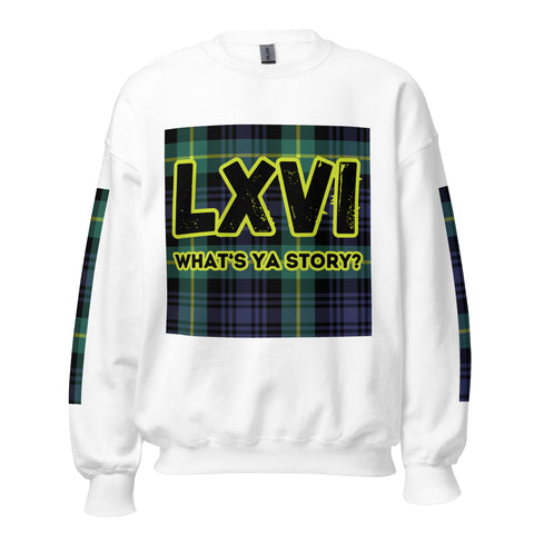 LXVI Plaid-Tri Unisex Sweatshirt