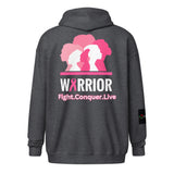 LXVI Warrior heavy blend zip hoodie**Breast Cancer Awareness