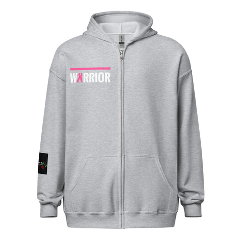 LXVI Warrior heavy blend zip hoodie**Breast Cancer Awareness