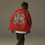 LXVI Plaid Unisex lightweight zip up windbreaker