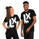 LXVI Drippy Unisex t-shirt(WHT)