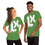 LXVI Drippy Unisex t-shirt(WHT)