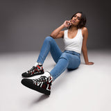 LXVI Logo Red Women’s high top canvas shoes