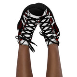 LXVI Logo Red Women’s high top canvas shoes