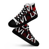 LXVI Logo Red Women’s high top canvas shoes