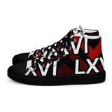 LXVI Logo Red Women’s high top canvas shoes