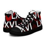 LXVI Logo Red Women’s high top canvas shoes