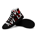 LXVI Logo Red Women’s high top canvas shoes