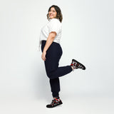 LXVI Logo Red Women’s high top canvas shoes