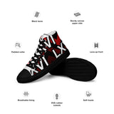 LXVI Logo Red Women’s high top canvas shoes