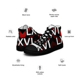 LXVI Logo Red Women’s high top canvas shoes