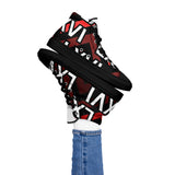 LXVI Logo Red Women’s high top canvas shoes
