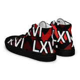 LXVI Logo Red Women’s high top canvas shoes