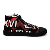 LXVI Logo Red Women’s high top canvas shoes