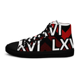 LXVI Logo Red Women’s high top canvas shoes