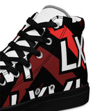 LXVI Logo Red Women’s high top canvas shoes