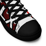 LXVI Logo Red Women’s high top canvas shoes