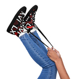 LXVI Logo Red Women’s high top canvas shoes