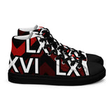 LXVI Logo Red Women’s high top canvas shoes