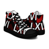 LXVI Logo Red Women’s high top canvas shoes