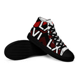 LXVI Logo Red Women’s high top canvas shoes