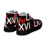 LXVI Logo Red Women’s high top canvas shoes