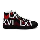 LXVI Logo Red Women’s high top canvas shoes
