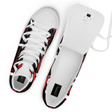 LXVI Logo Red Women’s high top canvas shoes