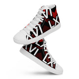 LXVI Logo Red Women’s high top canvas shoes
