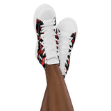 LXVI Logo Red Women’s high top canvas shoes