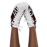 LXVI Logo Red Women’s high top canvas shoes