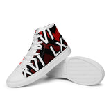 LXVI Logo Red Women’s high top canvas shoes