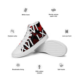 LXVI Logo Red Women’s high top canvas shoes