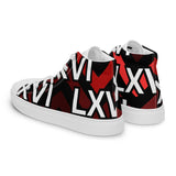 LXVI Logo Red Women’s high top canvas shoes