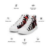LXVI Logo Red Women’s high top canvas shoes