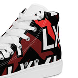 LXVI Logo Red Women’s high top canvas shoes
