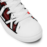 LXVI Logo Red Women’s high top canvas shoes