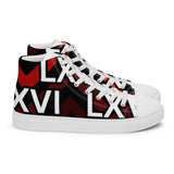 LXVI Logo Red Women’s high top canvas shoes