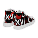 LXVI Logo Red Women’s high top canvas shoes