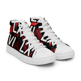 LXVI Logo Red Women’s high top canvas shoes