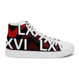 LXVI Logo Red Women’s high top canvas shoes