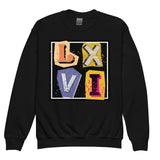 LXVI Cut-Out Logo Youth crewneck sweatshirt
