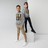 LXVI Cut-Out Logo Youth crewneck sweatshirt