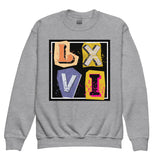 LXVI Cut-Out Logo Youth crewneck sweatshirt
